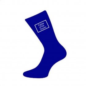 Wedding Socks Blue - Father of the Groom